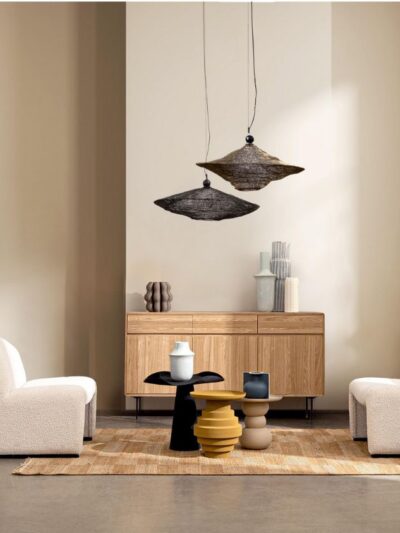 MESA AUX LALITA NEGRO D46